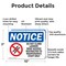 Signmission Do Not Climb Ladder! Roof Access OSHA Notice Sign, Aluminum, 10in W x 7in L, 2PK OS-2PACK-NS-A-710-L-11098 - alternate 4